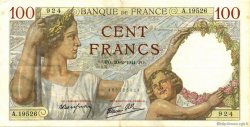100 Francs SULLY FRANCE  1941 F.26.47 XF