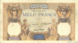1000 Francs CÉRÈS ET MERCURE FRANCIA  1927 F.37.01 q.MB