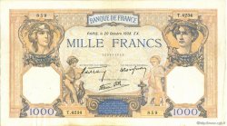 1000 Francs CÉRÈS ET MERCURE type modifié FRANCIA  1938 F.38.30 BB