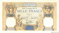 1000 Francs CÉRÈS ET MERCURE type modifié FRANCIA  1939 F.38.37 q.SPL