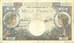 1000 Francs COMMERCE ET INDUSTRIE FRANKREICH  1940 F.39.02 S