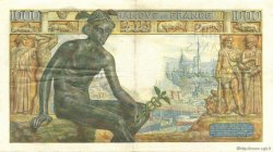 1000 Francs DÉESSE DÉMÉTER FRANCE  1942 F.40.01 VF+
