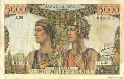 5000 Francs TERRE ET MER FRANCE  1949 F.48.02 F