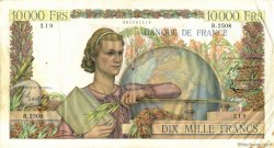 10000 Francs GÉNIE FRANÇAIS FRANCE  1952 F.50.57 VF