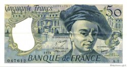 50 Francs QUENTIN DE LA TOUR FRANCIA  1976 F.67.01 SPL+