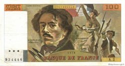100 Francs DELACROIX FRANCE  1978 F.68.02 VF+