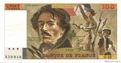 100 Francs DELACROIX modifié FRANKREICH  1980 F.69.04a VZ