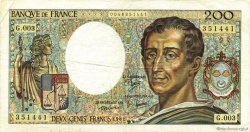 200 Francs MONTESQUIEU FRANCIA  1981 F.70.01 q.BB