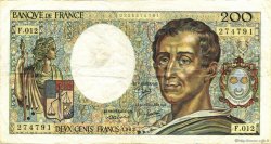 200 Francs MONTESQUIEU FRANCE  1982 F.70.02 TTB