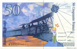 50 Francs SAINT-EXUPÉRY FRANCIA  1992 F.72.01b AU