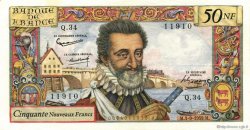 50 Nouveaux Francs HENRI IV FRANCIA  1959 F.58.03 BB