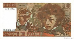 10 Francs BERLIOZ FRANCIA  1976 F.63.20 FDC
