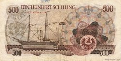 500 Shilling AUSTRIA  1965 P.139 BC+