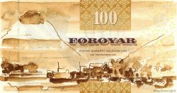 100 Kronur ISOLE FAROER  2002 P.25 FDC
