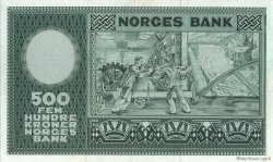 500 Kroner NORVÈGE  1966 P.34d UNC