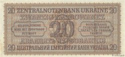 20 Karbowanez UKRAINE  1942 P.053 AU