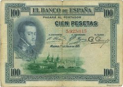 100 Pesetas SPANIEN  1925 P.069a S