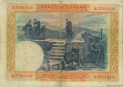 100 Pesetas ESPAÑA  1925 P.069b BC