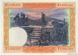 100 Pesetas SPAIN  1925 P.069c AU-