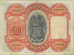 500 Pesetas SPANIEN  1927 P.073a fSS
