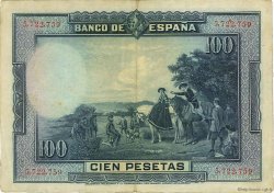 100 Pesetas ESPAÑA  1928 P.076a MBC+
