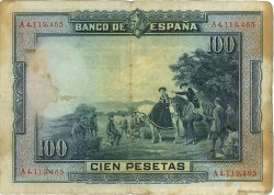 100 Pesetas SPAIN  1928 P.076b VG