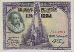 100 Pesetas SPAGNA  1928 P.076b SPL