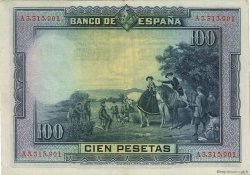 100 Pesetas SPAIN  1928 P.076b XF