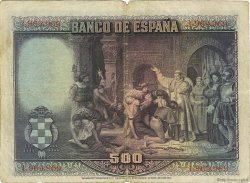 500 Pesetas ESPAÑA  1928 P.077a BC