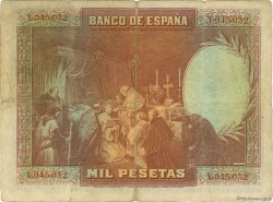 1000 Pesetas ESPAÑA  1928 P.078a BC+
