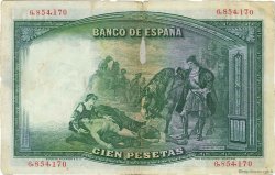 100 Pesetas SPAIN  1931 P.083 F-