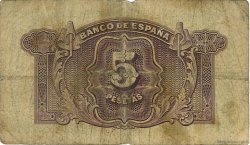 5 Pesetas SPANIEN  1935 P.085a SGE