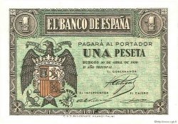 1 Peseta SPAIN  1938 P.108a UNC-