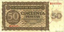 50 Pesetas ESPAÑA  1936 P.100 BC a MBC