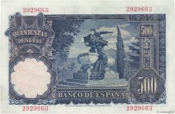500 Pesetas ESPAGNE  1951 P.142a SPL