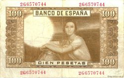100 Pesetas SPAIN  1953 P.145a F