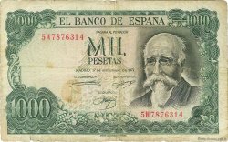 1000 Pesetas SPAIN  1971 P.154 G