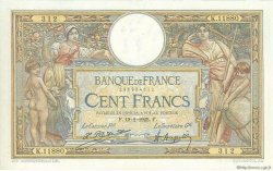 100 Francs LUC OLIVIER MERSON grands cartouches FRANCE  1925 F.24.03 pr.SUP