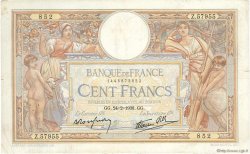 100 Francs LUC OLIVIER MERSON type modifié FRANCIA  1938 F.25.12 BC