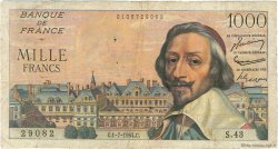 1000 Francs RICHELIEU FRANCIA  1954 F.42.06 BC