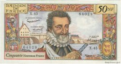50 Nouveaux Francs HENRI IV FRANCE  1959 F.58.04 TTB