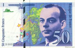50 Francs SAINT-EXUPÉRY  FRANCIA  1992 F.72.01b
