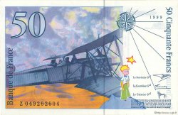 50 Francs SAINT-EXUPÉRY modifié FRANCE  1999 F.73.05 SPL