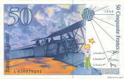 50 Francs SAINT-EXUPÉRY modifié FRANCIA  1999 F.73.05 q.FDC
