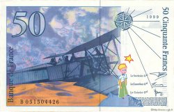 50 Francs SAINT-EXUPÉRY modifié FRANCE  1999 F.73.05 UNC-