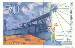 50 Francs SAINT-EXUPÉRY modifié FRANKREICH  1999 F.73.05 fST+