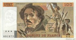 100 Francs DELACROIX modifié FRANCIA  1978 F.69.01c FDC