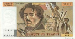 100 Francs DELACROIX modifié FRANCIA  1978 F.69.01d SC+