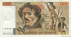 100 Francs DELACROIX modifié FRANCE  1979 F.69.03 TTB