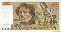 100 Francs DELACROIX modifié FRANCIA  1981 F.69.05 EBC